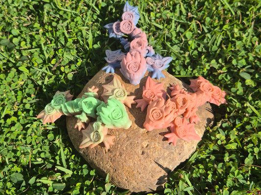 Rose Dragon Keyrings